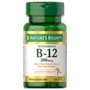Nature’s Bounty Vitamin B12 500 mcg (100 Tablet) in Bangladesh