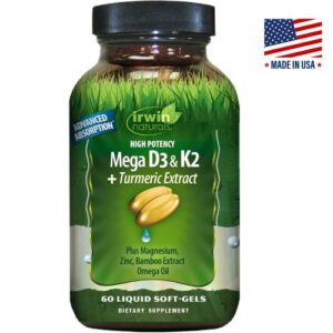 Irwin Naturals Mega D3 & K2 + Turmeric Extract Capsules Price in Bangladesh