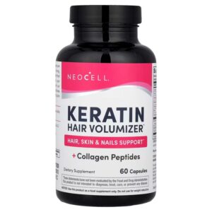 NeoCell, Keratin Hair Volumiser + Collagen Peptides,(60 Capsules) price in bd