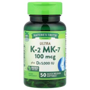 Nature's Truth, Ultra K2 MK-7 Plus D3(50 Softgels) price in bd