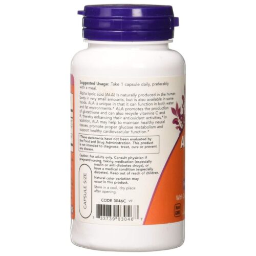 Now Foods Alpha Lipoic Acid 600mg (60 Capsules) Price In Bangladesh