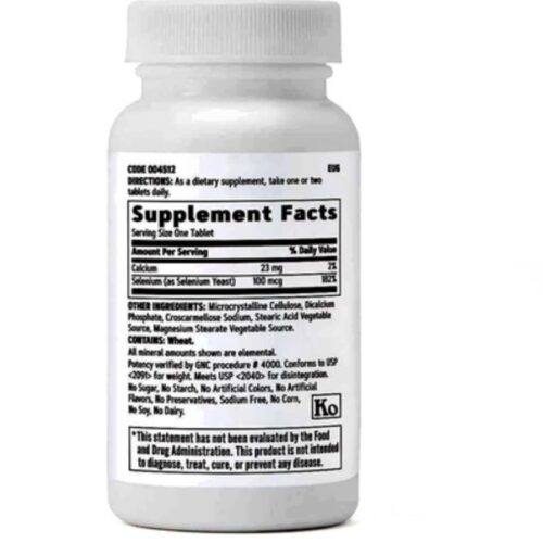 GNC Selenium 100mcg | Vegetarian(100 Servings) price in Bangladesh