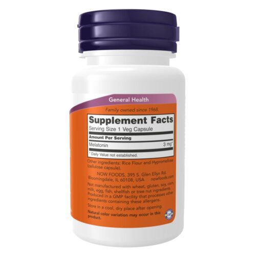 NOW Food Melatonin 3 mg (60 Capsules) price in Bangladesh