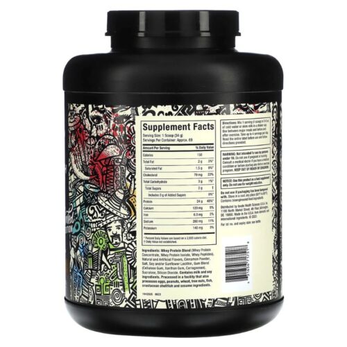 MuscleTech Whey Protein Powder (Banana Cream, 5LB) - Nitro-Tech Whey Protein Isolate Smoothie Mix for Lean Muscle & Fast Recovery - 24g of Whey Gold Protein for Women & Men - Gluten-Free