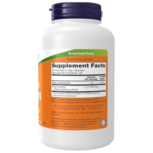 NOW Foods Supplements, Panax Ginseng (Root) 500 mg(250 Capsules) price in Bangladesh