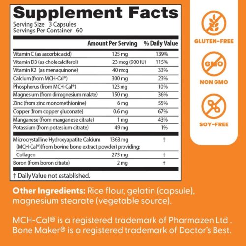 Doctors Best Calcium Bone Maker Complex(180 Capsules) price ion Dhaka