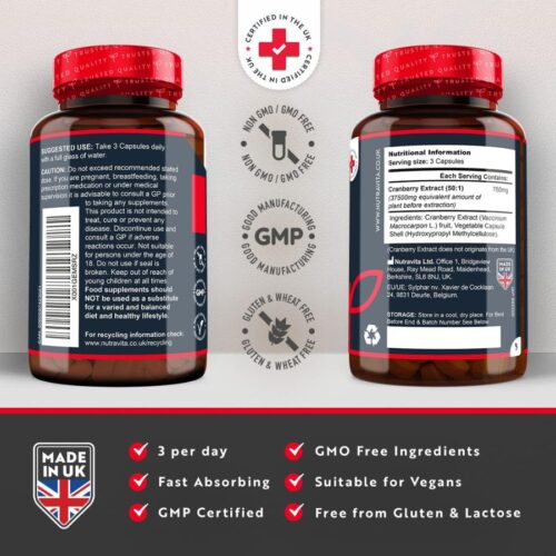 Max Strength Cranberry 37,500mg(180 Capsules) price in Bangladesh