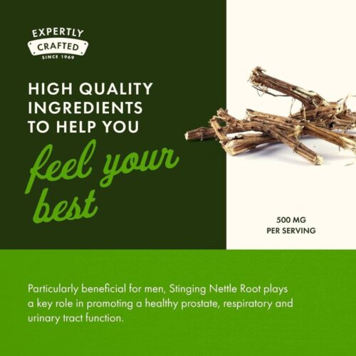 Stinging Nettle Root 500 mg 100 Capsules