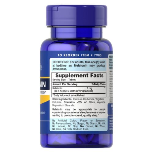 Puritans Pride Melatonin 3 Mg, (120 Tablets) price in Bangladesh