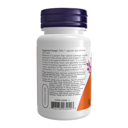 NOW Food Melatonin 3 mg (60 Capsules) price in Dhaka