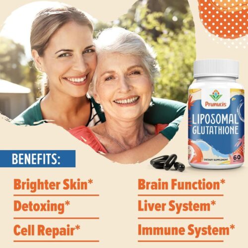 2400MG Liposomal Glutathione, with Vitamin C(60 Softgels)