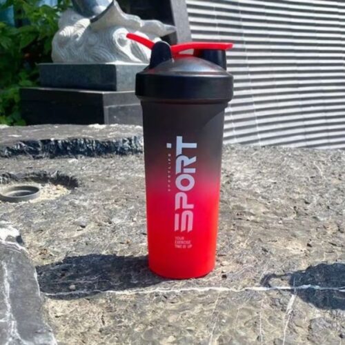 Sport Life Frosted Gradient Shaker Bottle- Black & Red (700Ml ) price in Dhaka