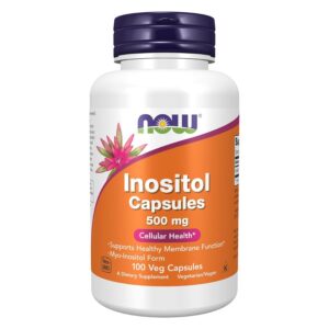 Now Foods Inositol 500 mg Cellular Health (100 Veg Capsules)