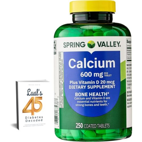 Spring Valley Calcium 600 mg Plus Vitamin D3, (250 Tablets) price in Bd