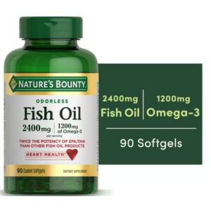 Nature's Bounty Odorless Fish Oil, 1200mg Omega-3(90 Softgels) price in bd
