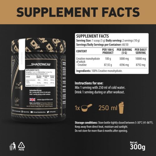 DY Nutrition Creatine Monohydrate 300 price in Bangladesh
