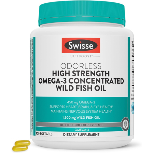 Swisse Wild Fish Oil Omega 3 Supplements for Women and Men 400 Softgel Pills in Bangladesh