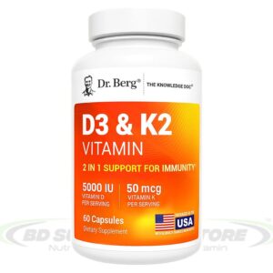 Dr. Berg Maximum Strength Vitamin D3 K2 60 Capsules price in Bangladesh