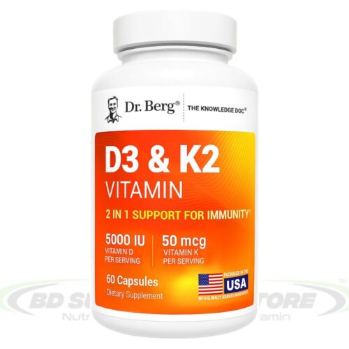 Dr. Berg Maximum Strength Vitamin D3 K2 60 Capsules price in Bangladesh