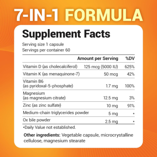 Dr. Berg Maximum Strength Vitamin D3 K2 60 Capsules price in Bangladesh
