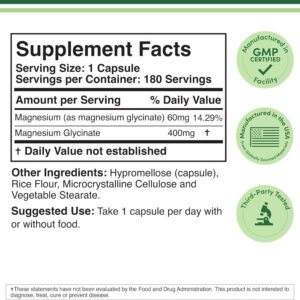 Double Wood Magnesium Glycinate 400mg Capsules in Bangladesh