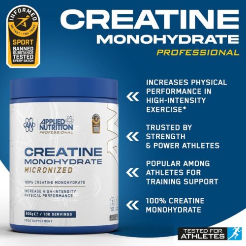 Applied Nutrition Creatine Monohydrate Powder 500G in Bangladesh