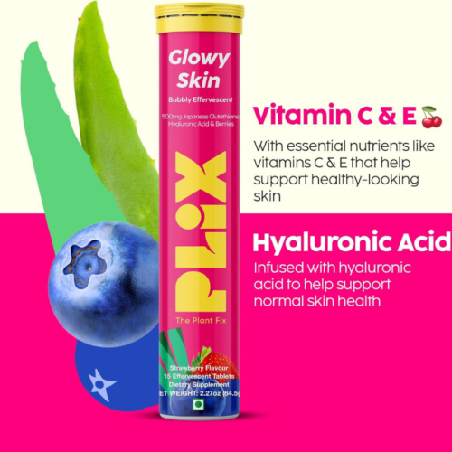 PLIX Glowy Skin 500mg 15 Effervescent Tablets price in Bangladesh