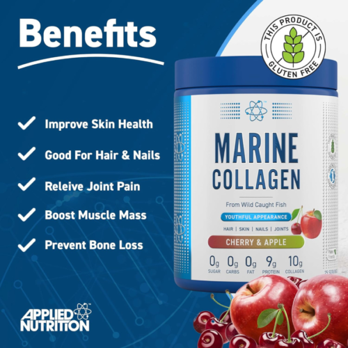 Applied Nutrition Marine Collagen Powder Cherry & Apple 300g