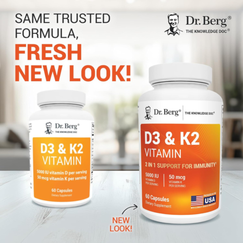 Dr. Berg Maximum Strength Vitamin D3 K2 60 Capsules price in Bangladesh