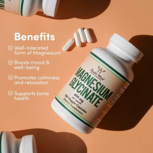 Double Wood Magnesium Glycinate 400mg Capsules in Bangladesh