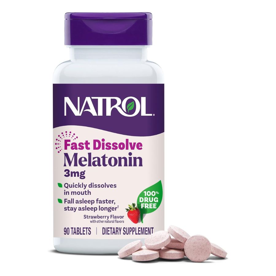 Natrol 3mg Fast Dissolve Melatonin Strawberry Flavor (90 Tablets ) Price in Bd