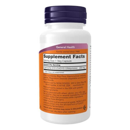 NOW Foods Supplements CoQ10 200 mg 60 Veg Capsules price in Bangladesh