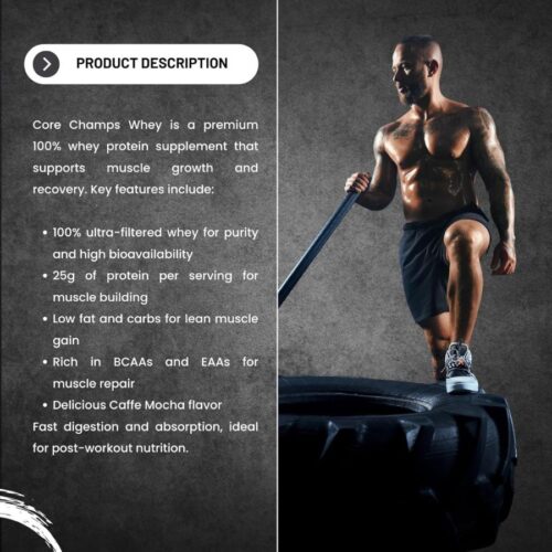 CORE CHAMPS 100% Whey Protein Powder| Ultra-Filtered Whey Protein Blend(2lbs) price in Dhaka