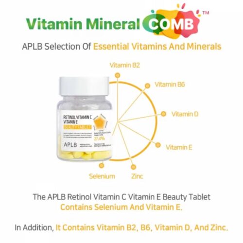 Retinol Vitamin C Vitamin E Beauty Tablet price in Bangladesh